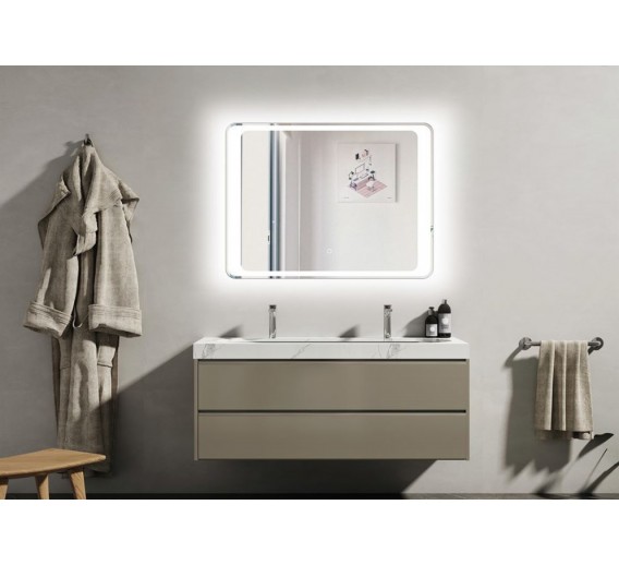 Vidaus apdailos prekės. Veidrodžiai. Veidrodis Bari 60x80 LED Vento 