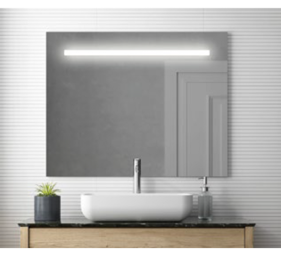 Vidaus apdailos prekės. Veidrodžiai. Veidrodis Nicosia su Led apšvietimu 80x80cm 