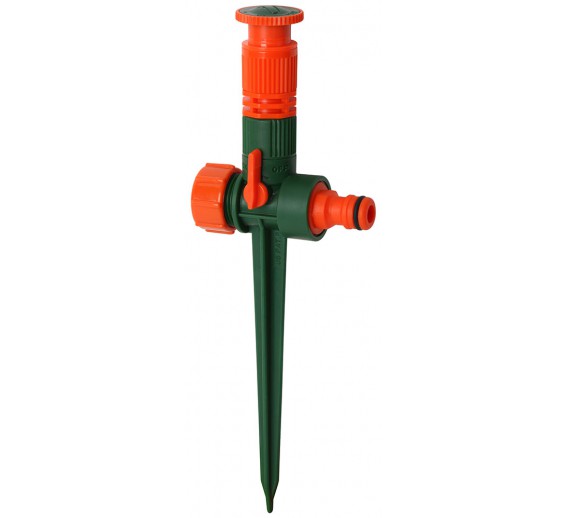 Sodo ir daržo prekės. Laistymo įranga. Purkštukai, pistoletai purkštukai. Vejos laistytuvas Focus su reguliuojamu kampu