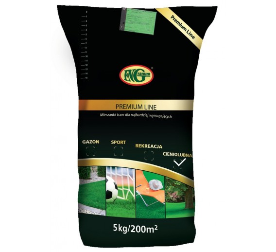 Sodo ir daržo prekės. Sėklos, daigyklos, durpinės tabletės. Vejos žolių sėklos. Vejos žolių mišinys Cieniolubna Premium, 5 kg 