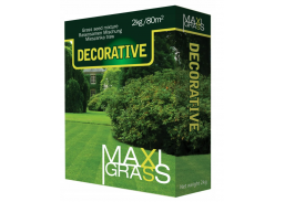 Sodo ir daržo prekės. Sėklos, daigyklos, durpinės tabletės. Vejos žolių sėklos. Vejos žolių mišinys MaxiGrass Decorative, 2kg dėž 