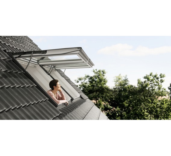 Statybinės medžiagos. Stogo dangos. Stoglangiai. Stoglangiai šlaitiniams stogams. VELUX Premium INTEGRA panoraminis stogo langas GPU 006621