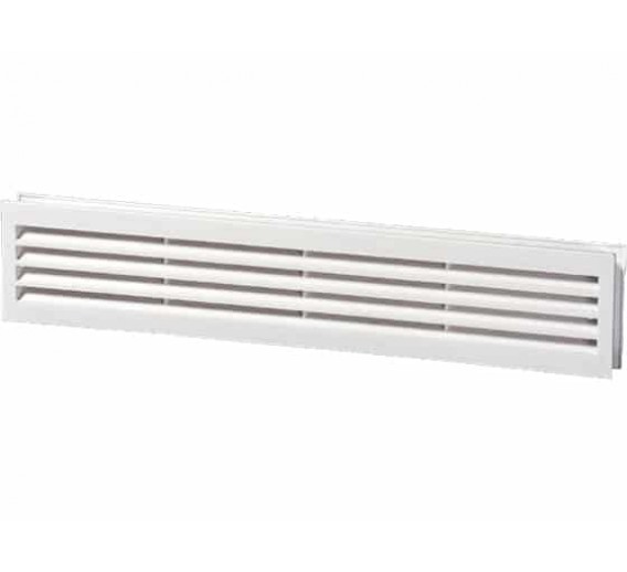 Šildymas ir vėdinimas. Ventiliacinės grotelės. Ventiliacinės grotelės durims VENTS MV 430/2, 91x453 mm 