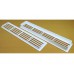 Šildymas ir vėdinimas. Ventiliacinės grotelės. Ventiliacinės grotelės durims VENTS MV 430/2, 91x453 mm  kaina