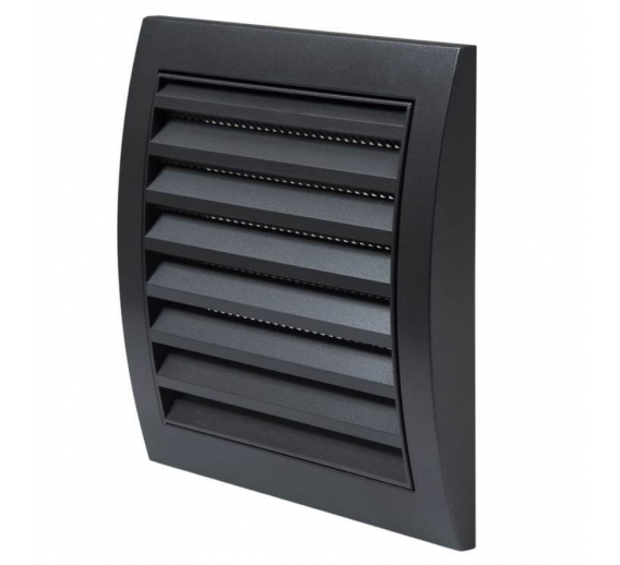 Šildymas ir vėdinimas. Ventiliacinės grotelės. Ventiliacinės grotelės N10A reguliuojamos antracitas, 148x153mm 