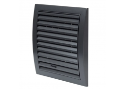 Šildymas ir vėdinimas. Ventiliacinės grotelės. Ventiliacinės grotelės N12RA reguliuojamos antracitas, 190x190mm