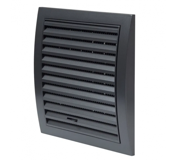 Šildymas ir vėdinimas. Ventiliacinės grotelės. Ventiliacinės grotelės N12RA reguliuojamos antracitas, 190x190mm