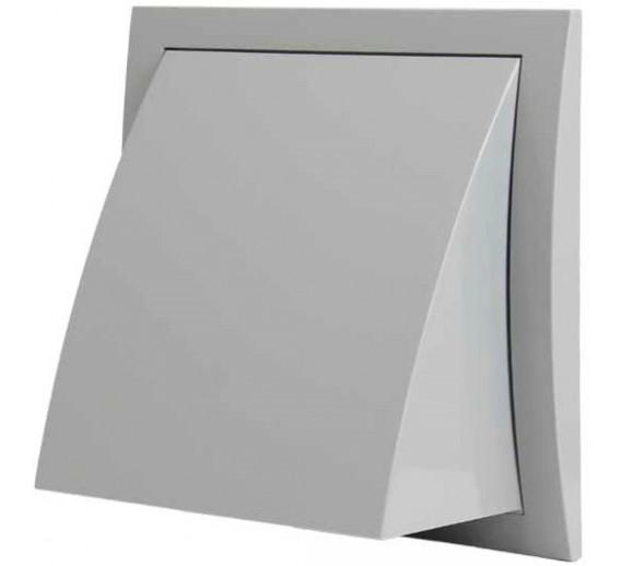 Šildymas ir vėdinimas. Ventiliacinės grotelės. Vent. grotelės su vožtuvu 148x153 mm D100 mm pilka 