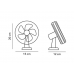 Šildymas ir vėdinimas. Pastatomi ventiliatoriai. Ventiliatorius VIENTO CLIP 6W LED115120  internetu