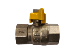 Santechnikos prekės. Uždaromoji ir jungiamoji santechninė armatūra. Rutuliniai ventiliai. Ventilis dujoms 3/4