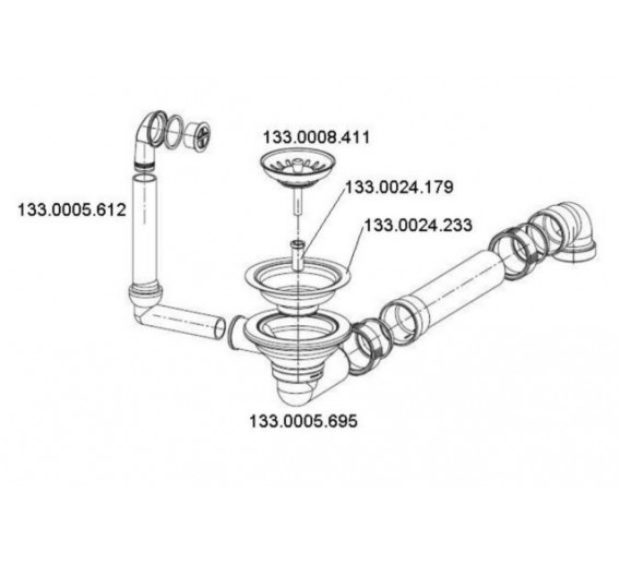 Ventilis FRANKE plautuvėms 