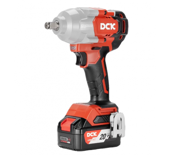 Darbo įrankiai. Elektriniai ir akumuliatoriniai įrankiai. Akumuliatoriniai suktuvai - gręžtuvai. Veržliasukis DCK 698Nm 20V 2x5Ah 26/8-KDPB698FK