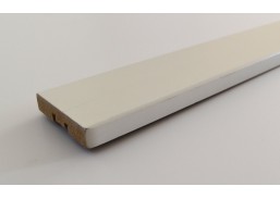 Vidaus apdailos prekės. Durys, jų dalys. Durys. Vidaus durys. Vidaus durų apvadas MDP, baltas, 2200x58x12 mm 