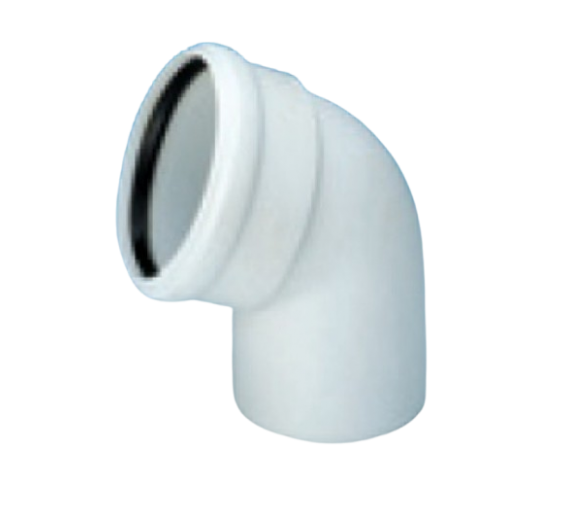 Santechnikos prekės. Vidaus kanalizacija. Vidaus kanalizacija d-32 mm. Vidaus kanalizacijos alkūnė HTB d-32 mm, 87 laipsnių