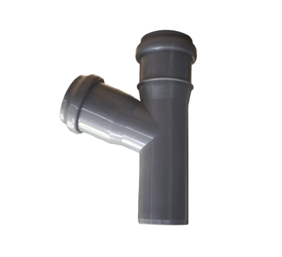 Santechnikos prekės. Vidaus kanalizacija. Vidaus kanalizacija d-32 mm. Vidaus kanalizacijos trišakis d32 67° 