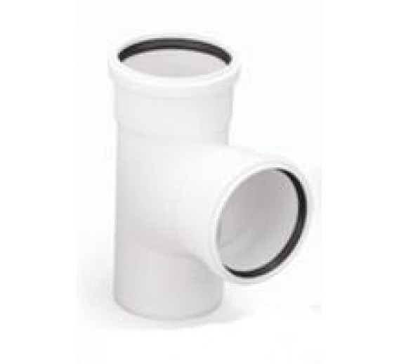 Santechnikos prekės. Vidaus kanalizacija. Vidaus kanalizacija d-32 mm. Vidaus kanalizacijos trišakis HTEA d-32 mm, 90 laipsnių 