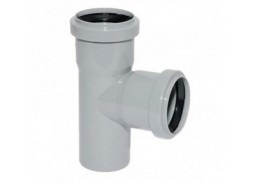 Santechnikos prekės. Vidaus kanalizacija. Vidaus kanalizacija d-50 mm. Vidaus kanalizacijos trišakis HTEA d50x40 mm, 87 laipsnių 