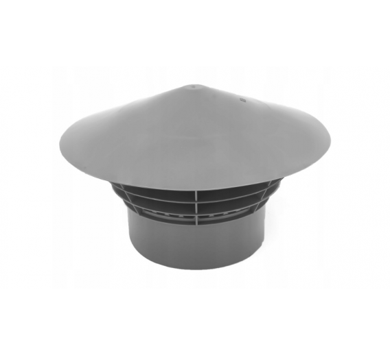 Santechnikos prekės. Vidaus kanalizacija. Vidaus kanalizacija d-110 mm. Vidaus kanalizacijos ventiliacijos kanalo stogelis d-110 mm 