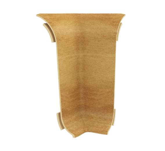 Vidaus apdailos prekės. Apdailos, sujungimo profiliai. Grindjuostės. Grindjuostės Vox Smart. Vidinis kampas 124/524 Smart flex 2 vnt. kriaušė šviesi