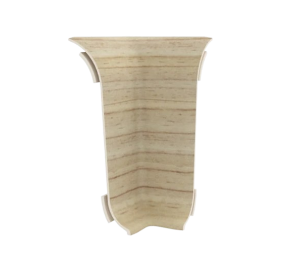 Vidaus apdailos prekės. Apdailos, sujungimo profiliai. Grindjuostės. Grindjuostės Vox Smart. Vidinis kampas Smart flex 104/504 2 vnt. klevas