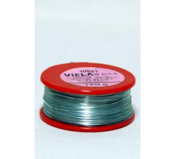 Gyvūnų prekės. Bitininkystės prekės. Įvairūs reikmenys bitininkams. Viela cinkuota 120g D 0.3mm 
