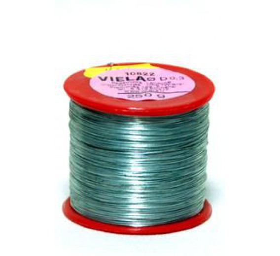 Gyvūnų prekės. Bitininkystės prekės. Įvairūs reikmenys bitininkams. Viela cinkuota 250 g D 0.3mm 