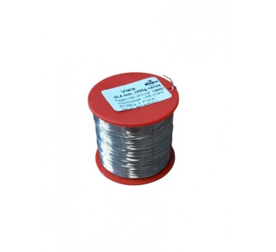 Gyvūnų prekės. Bitininkystės prekės. Įvairūs reikmenys bitininkams. Viela nerūdijanti 200g d-0.4mm 