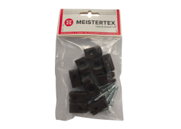 Metalų gaminiai . Tvoros, tvoralentės, tinklai tvoroms. Tvorų tvirtinimo elementai. Vielos laikiklis apvaliam stulpui RAL8017 10vnt 