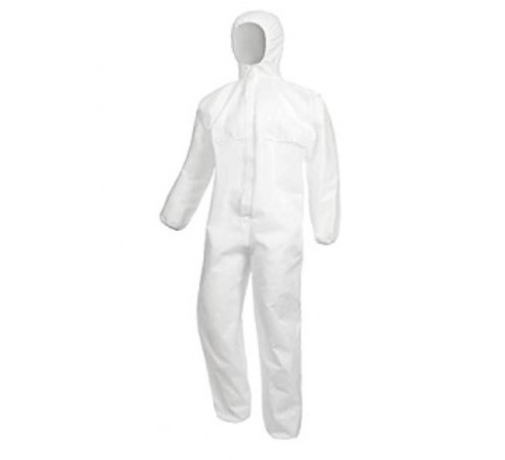 Darbo saugos prekės. Darbo drabužiai. Vienkartiniai rūbai. Vienkartinis kombinezonas, 2XL