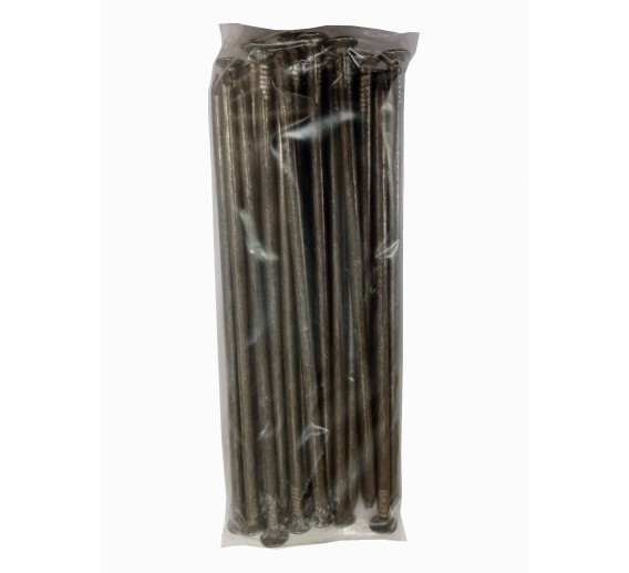 Tvirtinimo detalės. Vinys. Juodos statybinės vinys. Vinis statybinė juoda 6 x 200 mm, 1 kg. 