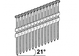 Darbo įrankiai. Pneumo įrankiai, viniakalės ir jų priedai. Vinys pneumatinėms viniakalėms. Vinys 21D 2,8x75 HDG Essve 777465 - 1300 vnt. 