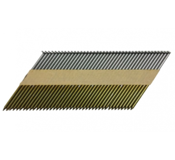 Darbo įrankiai. Pneumo įrankiai, viniakalės ir jų priedai. Vinys pneumatinėms viniakalėms. Vinys 34 laipsnių. Vinys 3,1x90 mm ARG DH3190RG-NU 3000vnt 