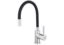 Santechnikos prekės. Vonios įranga. Maišytuvai, dušo komplektai. Virtuvės maišytuvai. Virtuvinis maišytuvas Ferro Zumba BZA4B juodas