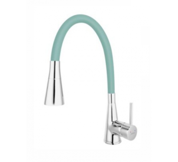 Santechnikos prekės. Vonios įranga. Maišytuvai, dušo komplektai. Virtuvės maišytuvai. Virtuvinis maišytuvas su lanksčiu snapu Zumba II FERRO 