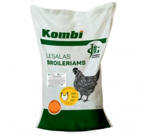 Gyvūnų prekės. Kombinuoti pašarai. Lesalai paukščiams. Visaverčiai lesalai broileriams 11-28 d., 20 kg 