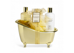 Švaros prekės. Kūno ir plaukų priežiūros priemonės. Vonios rinkinys Scented Bath Gold IDC Institute 
