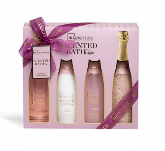 Švaros prekės. Kūno ir plaukų priežiūros priemonės. Vonios rinkinys Scented Rose Champ IDC Institute 