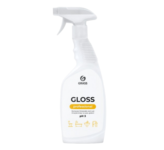 Švaros prekės. Buitinė chemija, valikliai. Vonios valiklis Gloss Professional 125533
