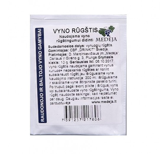 Sodo ir daržo prekės. Vyno gamybos įranga, medžiagos vyno gamybai. Vyno rūgštis 