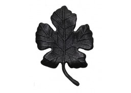 Metalų gaminiai . Dekoratyviniai metalo elementai ir ruošiniai. Dangteliai, dekoro elementai. Vynuogės lapas didelis 155x110 mm, L09ZL145 