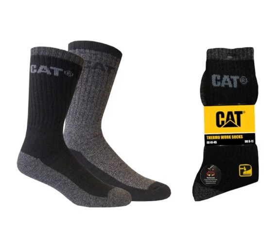 Darbo saugos prekės. Darbo drabužiai. Kojinės. Vyriškos darbo kojinės CAT 41/45 46/50 2 poros