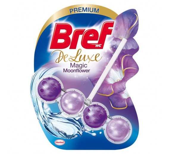 Švaros prekės. Buitinė chemija, valikliai. WC gaiviklis Bref Moon flower, 50 g. 