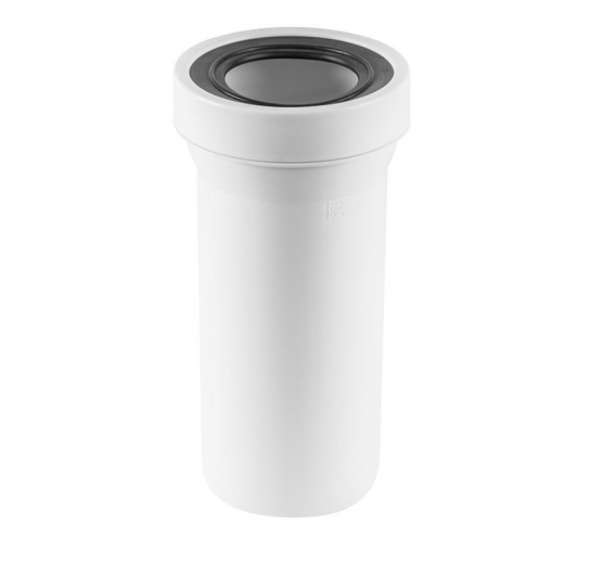 Santechnikos prekės. Vidaus kanalizacija. WC pajungimai. WC jungtis WCE-CON1 L-260mm 
