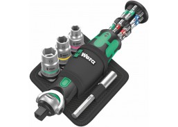 Darbo įrankiai. Mechaniniai įrankiai. Atsuktuvai, antgaliai. Antgalių komplektai. Wera 8009 Zyklop kišeninis rinkinys, 18vnt