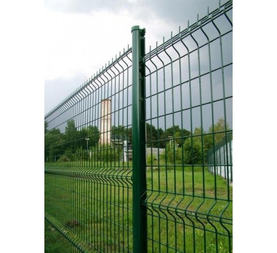 Metalų gaminiai . Tvoros, tvoralentės, tinklai tvoroms. Segmentinės tvoros, varteliai. Žalias tvoros segmentas h-2030 mm, d-5 mm, RAL6005 