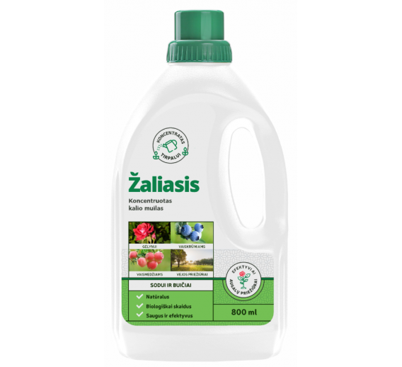 Sodo ir daržo prekės. Augalų apsaugos priemonės. Sodo priežiūros priemonės. Žaliasis kalio muilas 800ml 