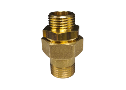 Santechnikos prekės. Vamzdynų sistemos. Vamzdžių sujungimo detalės. Žalvarinės jungtys. Žalvariniai ardomi sujungimai. Žalvarinė ardoma jungtis iš/iš 1/2