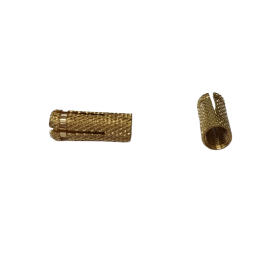 Tvirtinimo detalės. Ankeriai. Vinys - ankeriai, greitvinės, įvarai. Žalvarinė įvorė į betoną M8 d10 