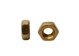 Tvirtinimo detalės. Veržlės. Žalvarinės veržlės DIN934. Žalvarinė veržlė DIN934 M4 