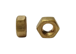 Tvirtinimo detalės. Veržlės. Žalvarinės veržlės DIN934. Žalvarinė veržlė DIN934 M6 